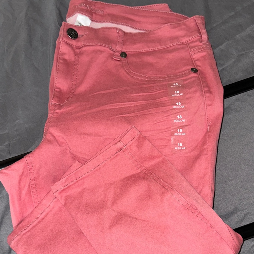 Maurices Vibrant Pink Skinny Jeans